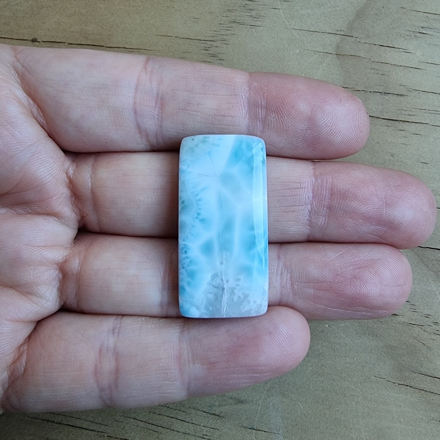 Larimar Cabochon / Pendant for jewelry making or diy craft projects 8.7gr