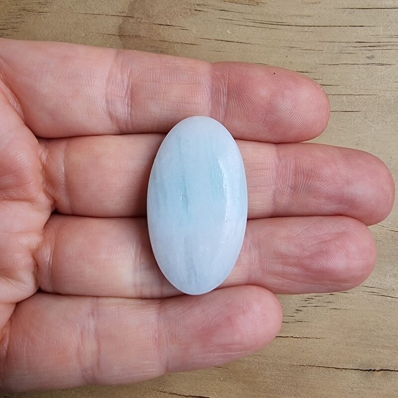 Blue Aragonite Cabochon / Pendant for jewelry making or diy craft projects 9.6gr