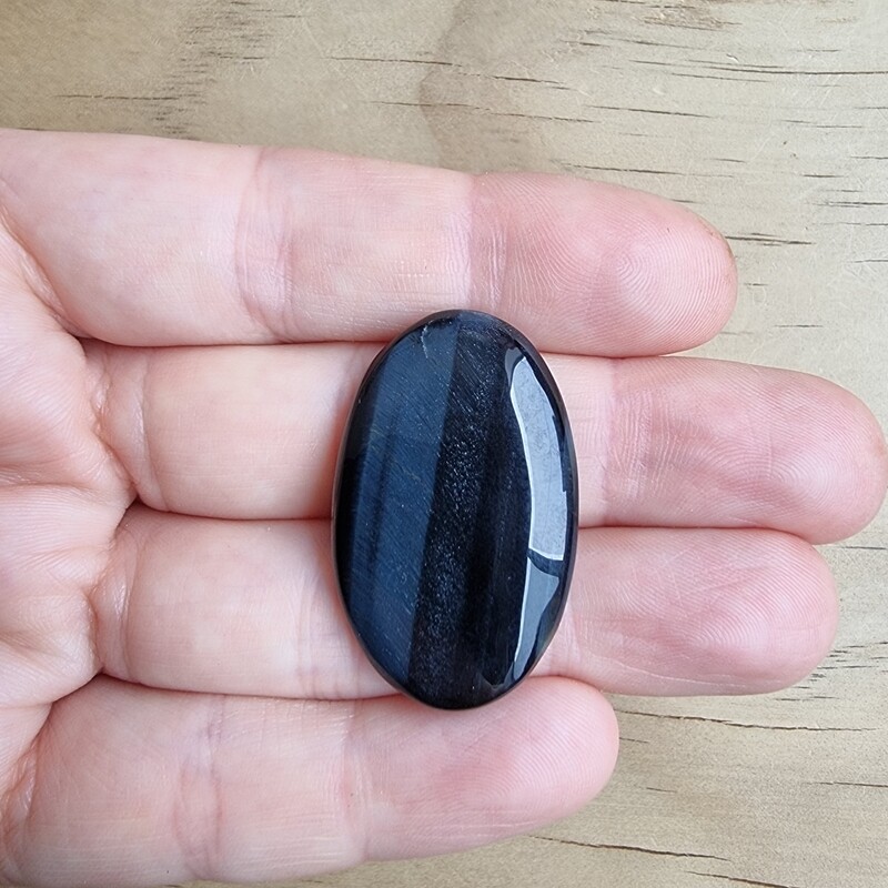 Blue Tiger Eye Cabochon / Pendant for jewelry making or diy craft projects 7.1gr
