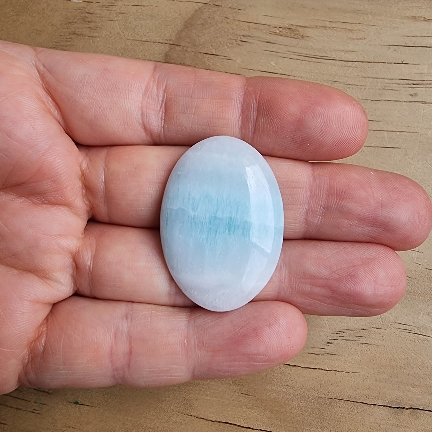 Caribbean Calcite Cabochon / Pendant for jewelry making or diy craft projects 8.9gr