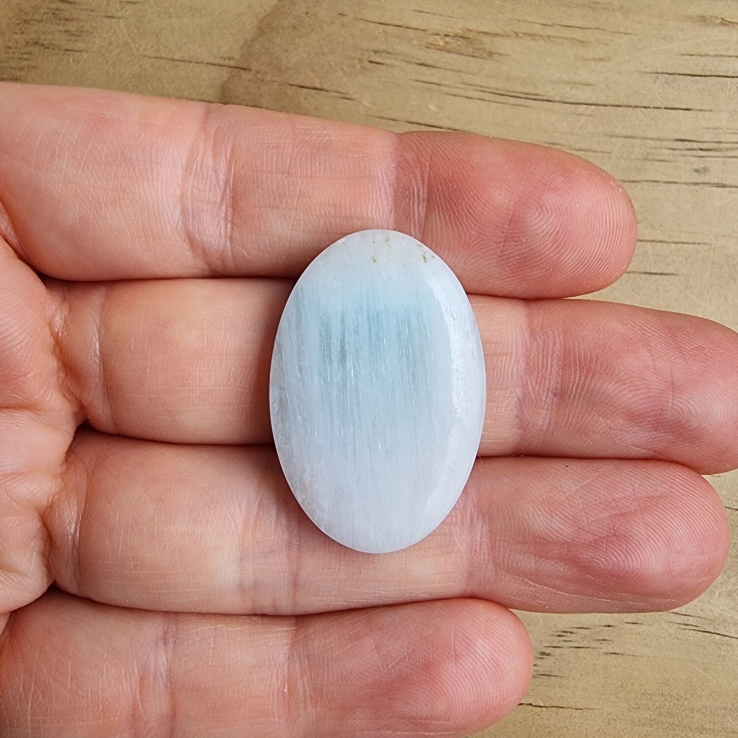 Blue Aragonite Cabochon / Pendant for jewelry making or diy craft projects 7.4gr