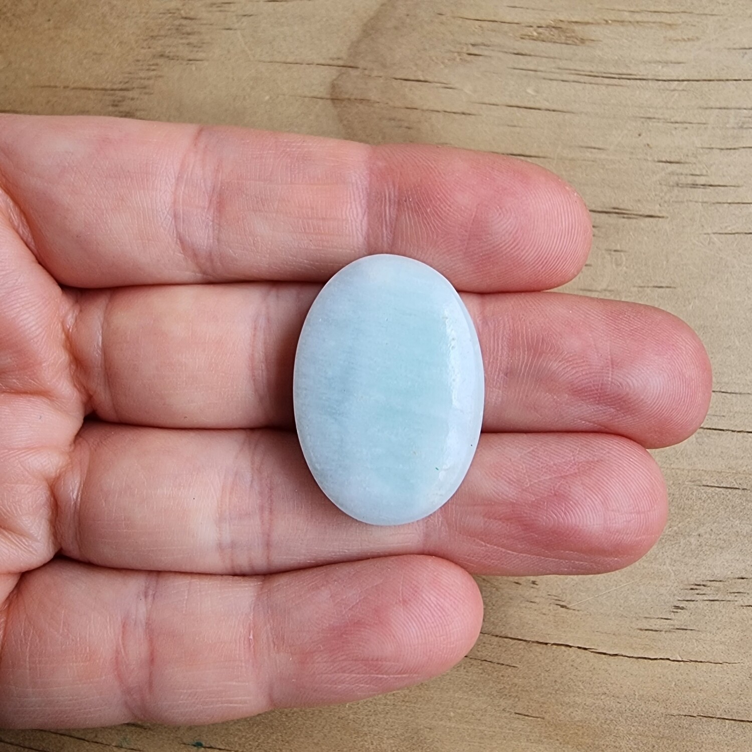 Blue Aragonite Cabochon / Pendant for jewelry making or diy craft projects 8.8gr