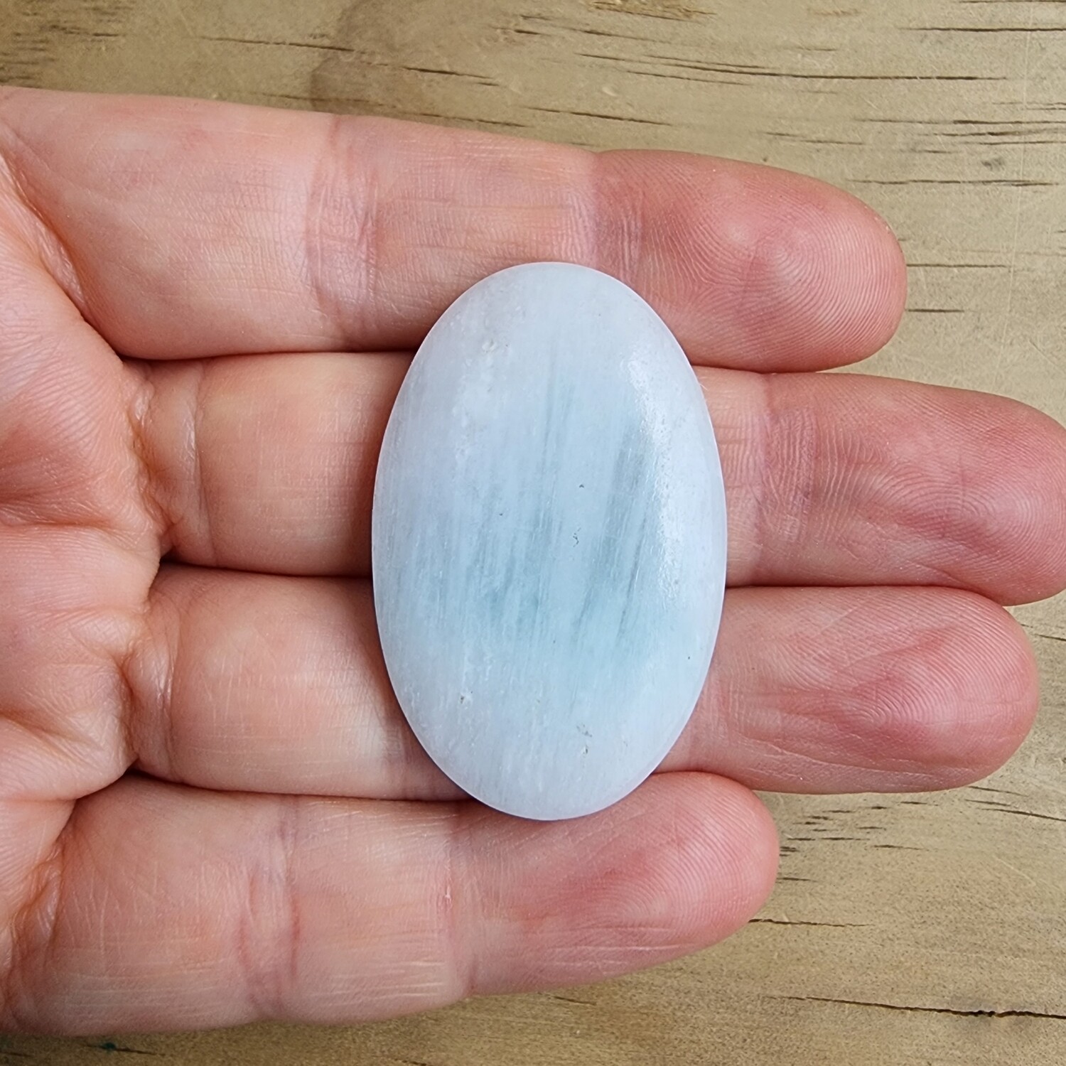 Blue Aragonite Cabochon / Pendant for jewelry making or diy craft projects 12.5gr