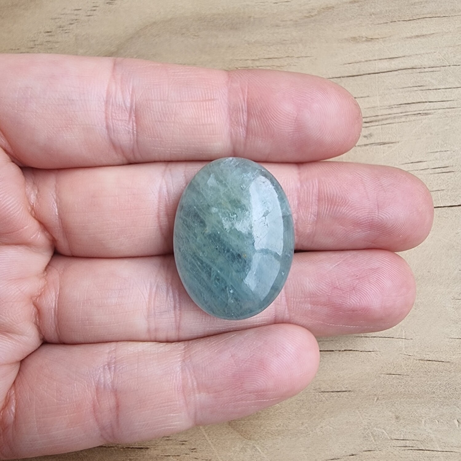 Aquamarine Cabochon / Pendant for jewelry making or diy craft projects 9.8gr