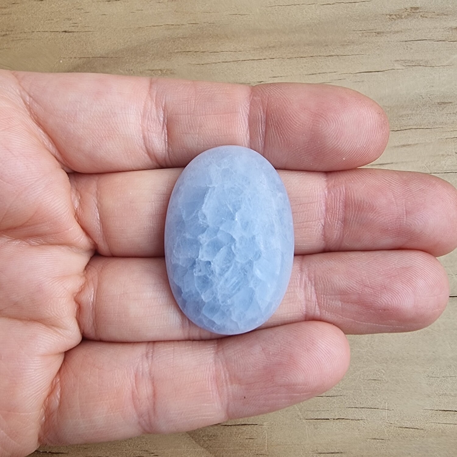 Blue Calcite Cabochon / Pendant for jewelry making or diy craft projects 11.6gr