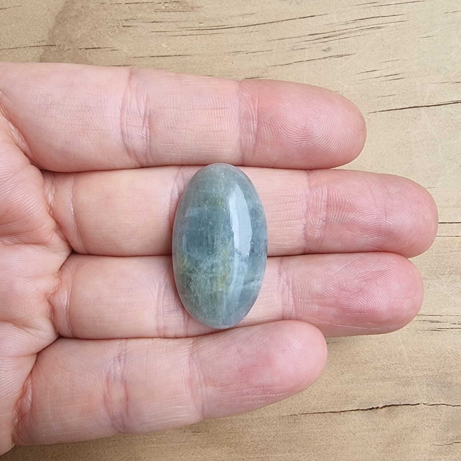 Aquamarine Cabochon / Pendant for jewelry making or diy craft projects 7gr