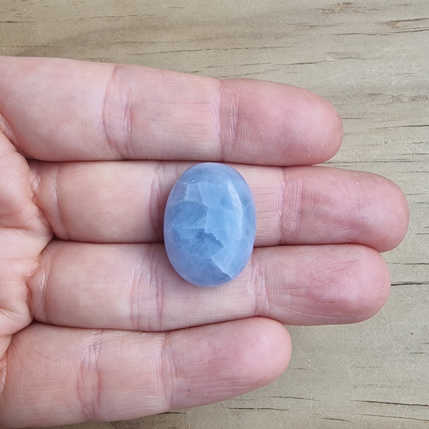 Blue Calcite Cabochon / Pendant for jewelry making or diy craft projects 6.5gr