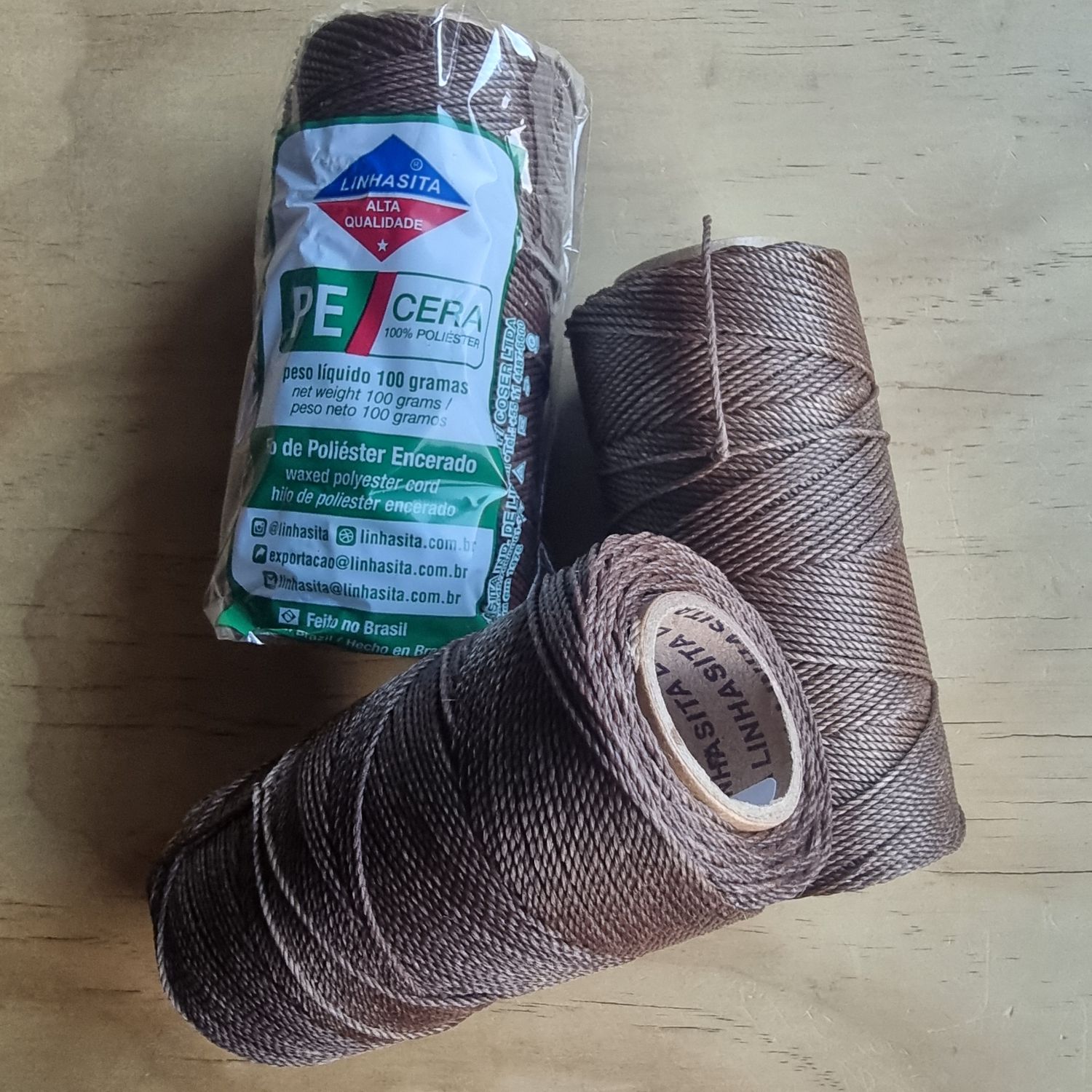 Cor #389 1.5mm Waxed Linhasita Thread FULL 128metre Spool