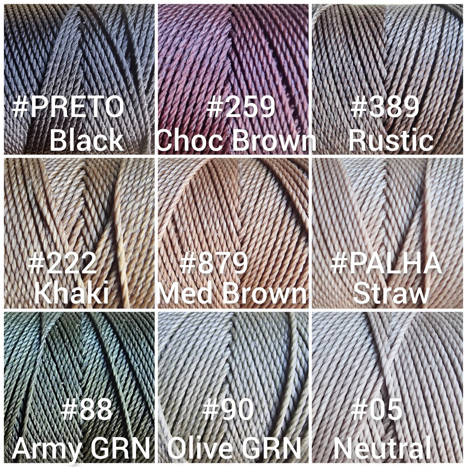 1.5mm Waxed Linhasita Thread – Full 128m Spool – Premium Macrame Cord