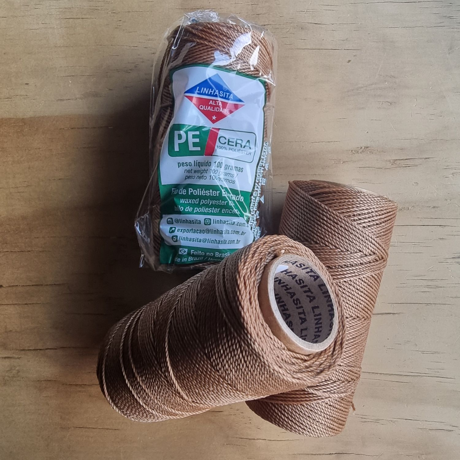 Cor #879 1.5mm Waxed Linhasita Thread FULL 128metre Spool