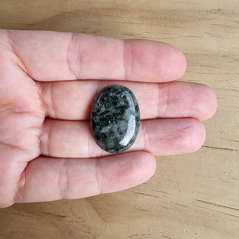 Indian Seraphinite Cabochon / Pendant for jewelry making or diy craft projects 6.2gr
