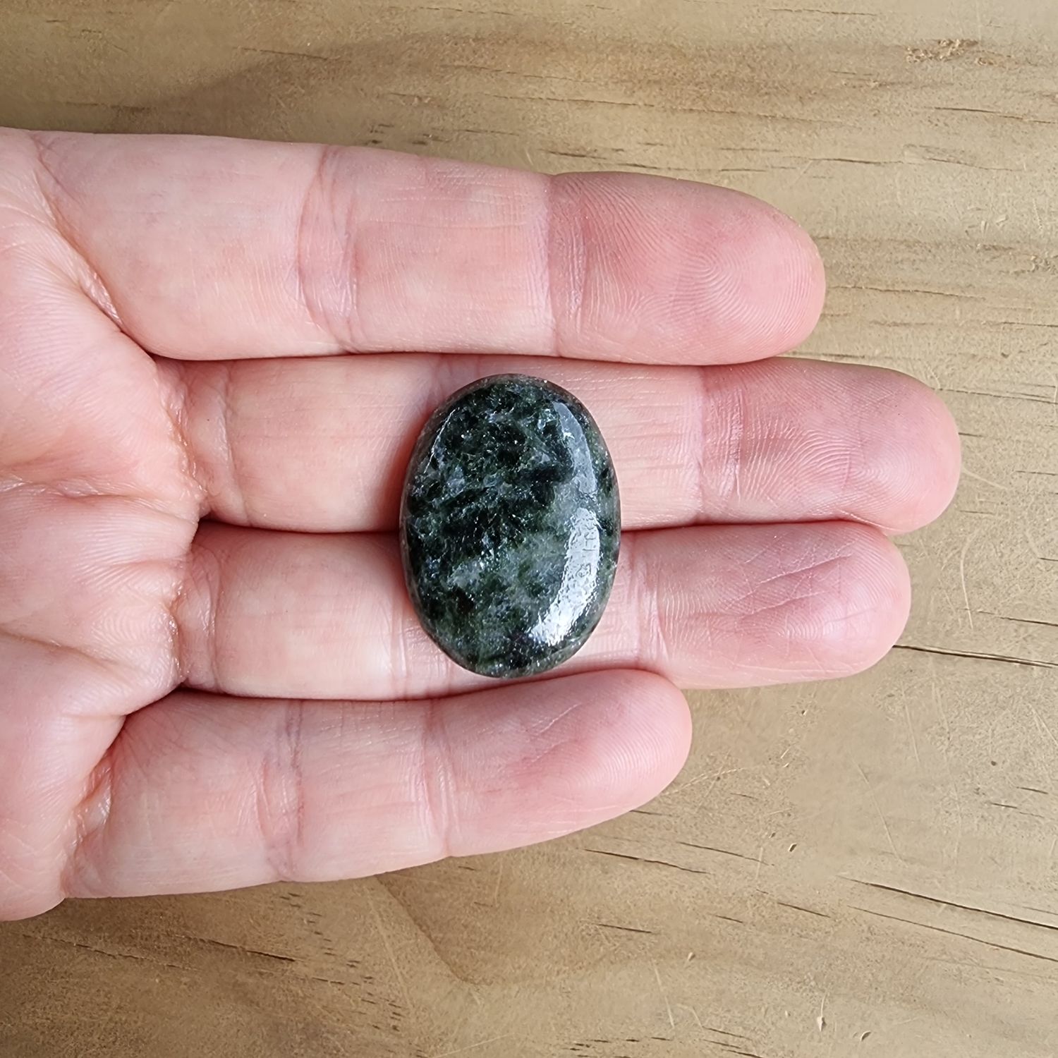 Indian Seraphinite Cabochon / Pendant for jewelry making or diy craft projects 6.2gr
