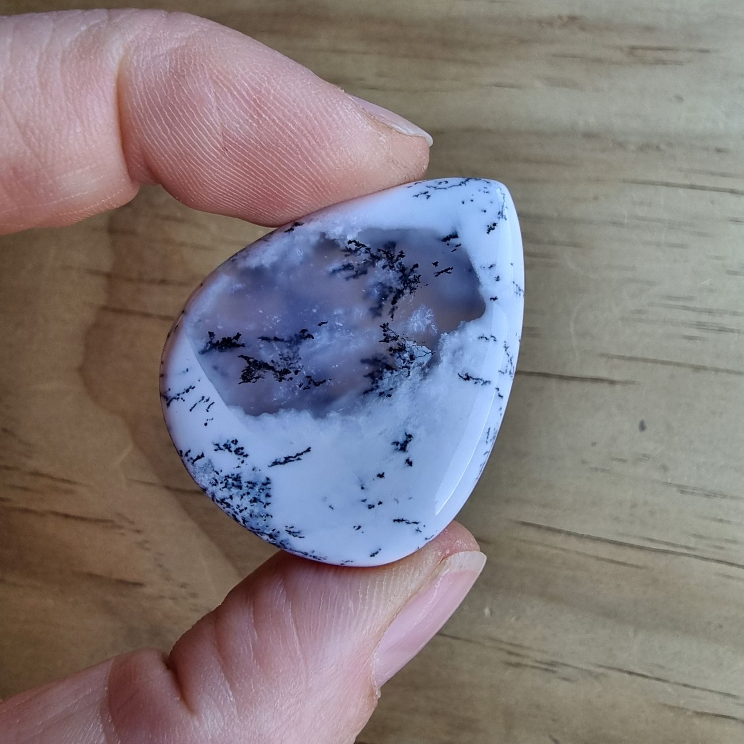 Dendrite Agate Cabochon / Pendant for jewelry making or diy craft projects 11.7gr