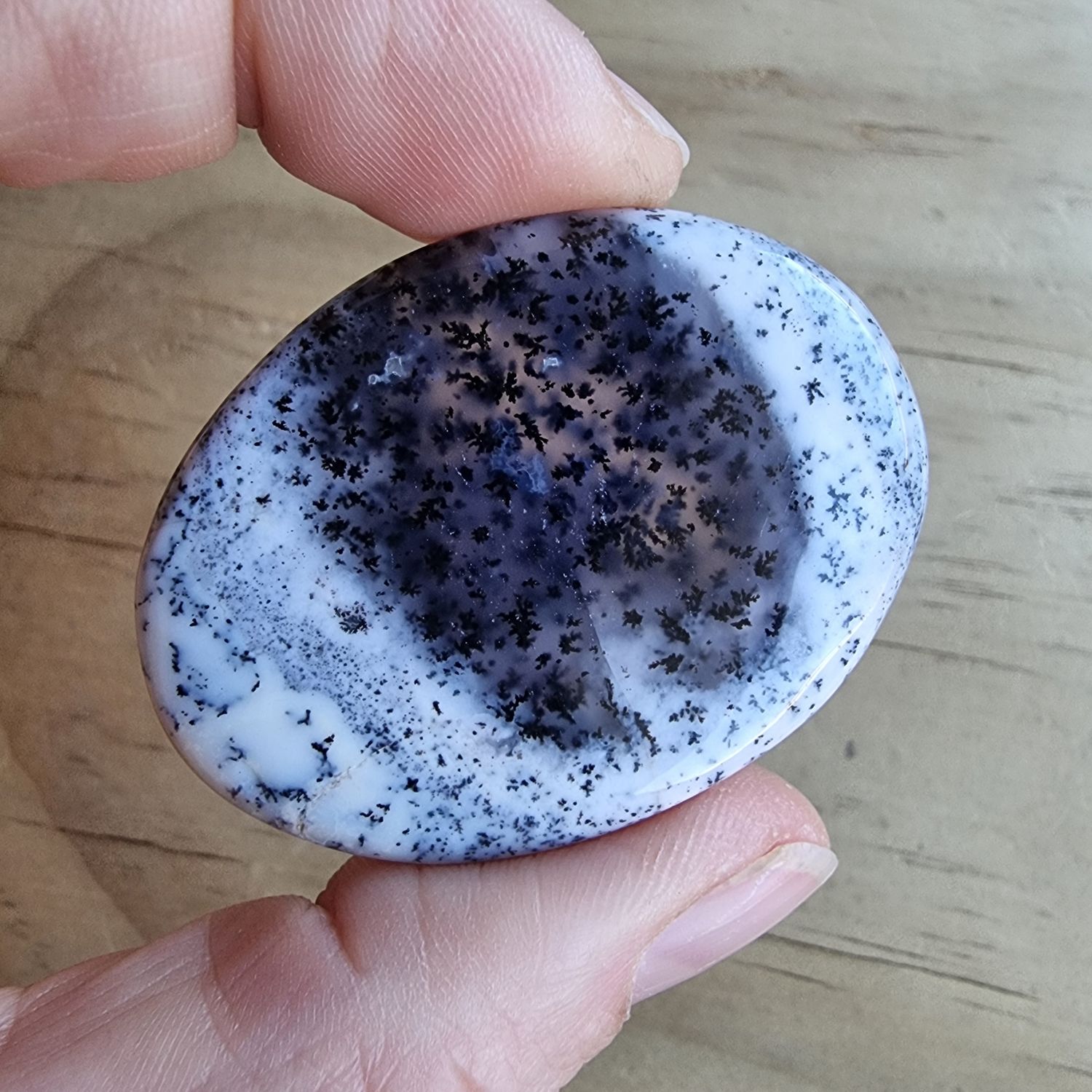 Dendrite Agate Cabochon / Pendant for jewelry making or diy craft projects 17.7gr