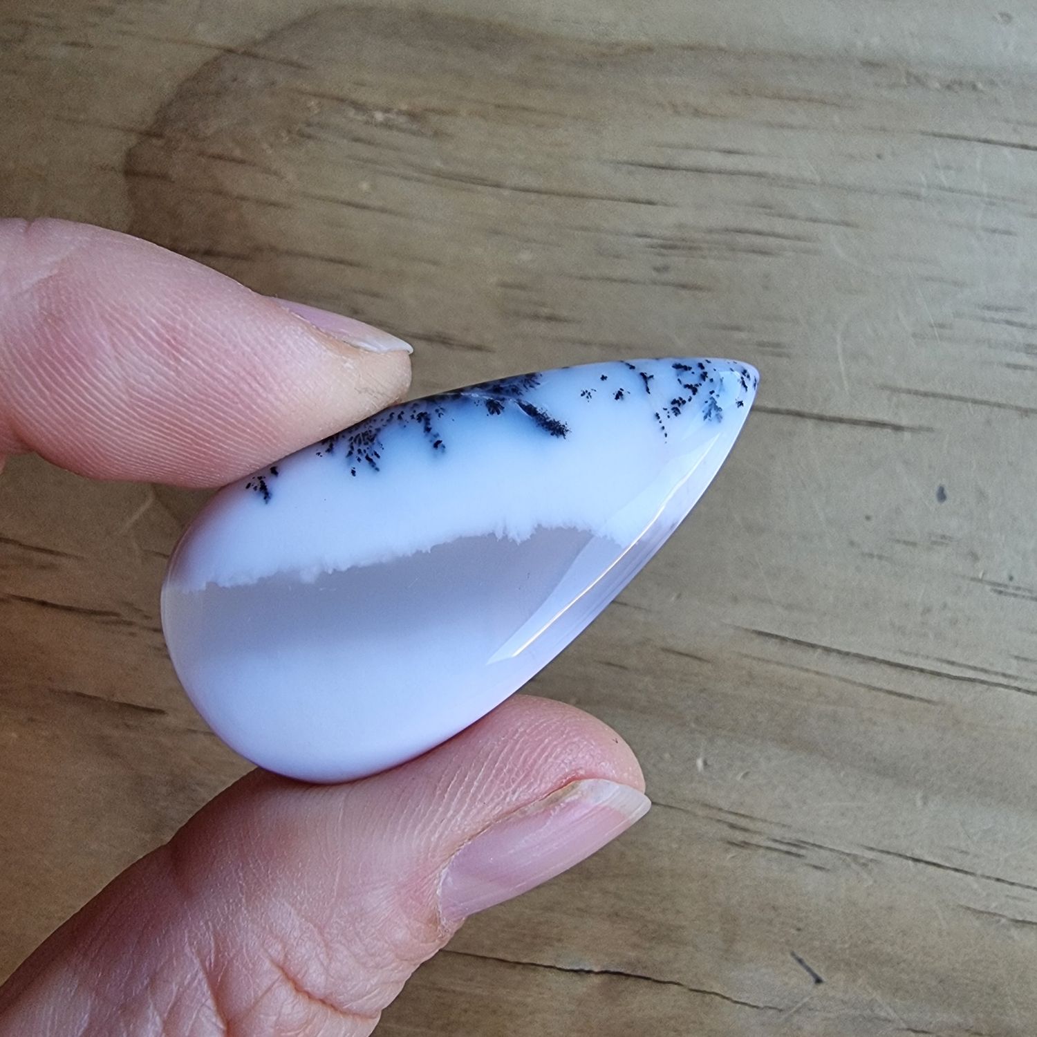 Dendrite Agate Cabochon / Pendant for jewelry making or diy craft projects 11.5gr