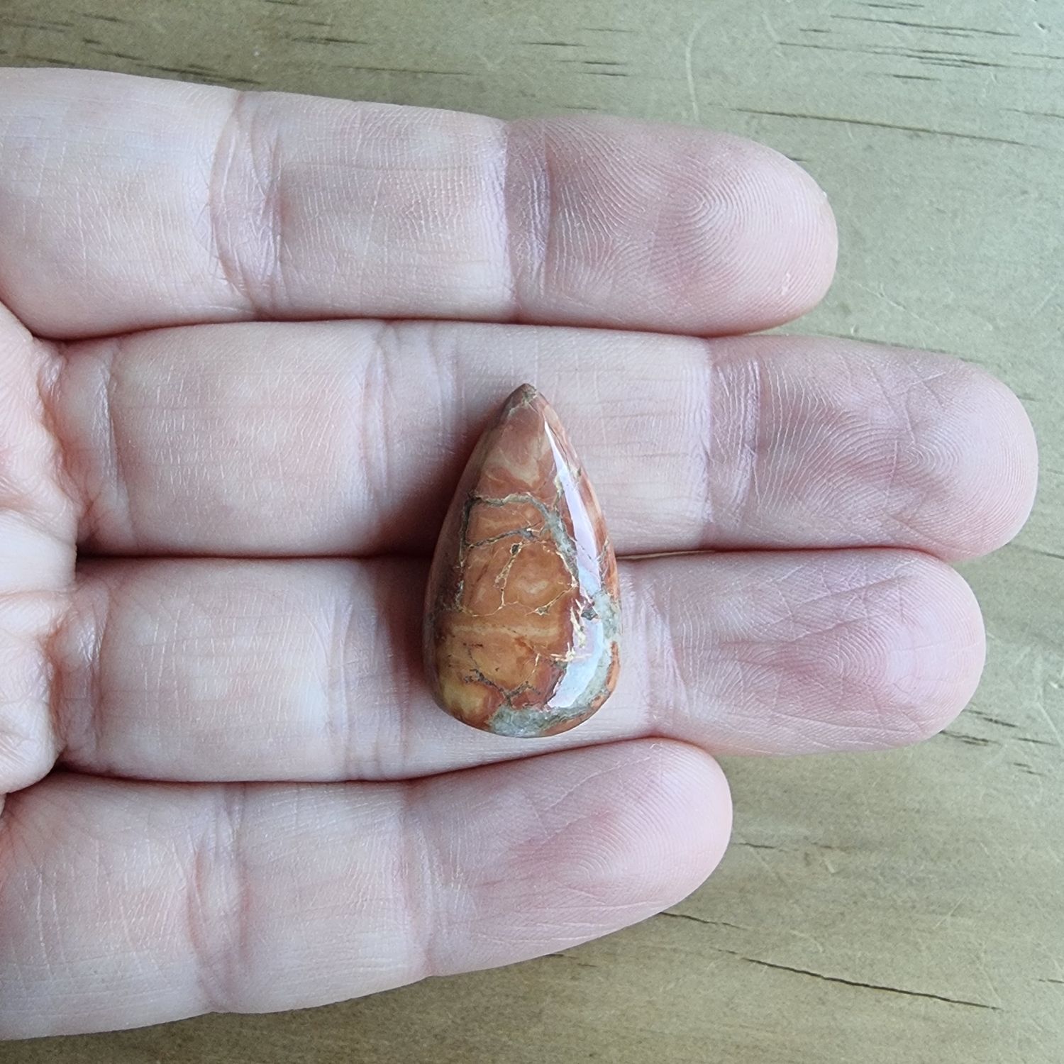 Malingano Jasper Cabochon / Pendant for jewelry making or diy craft projects 3.6gr