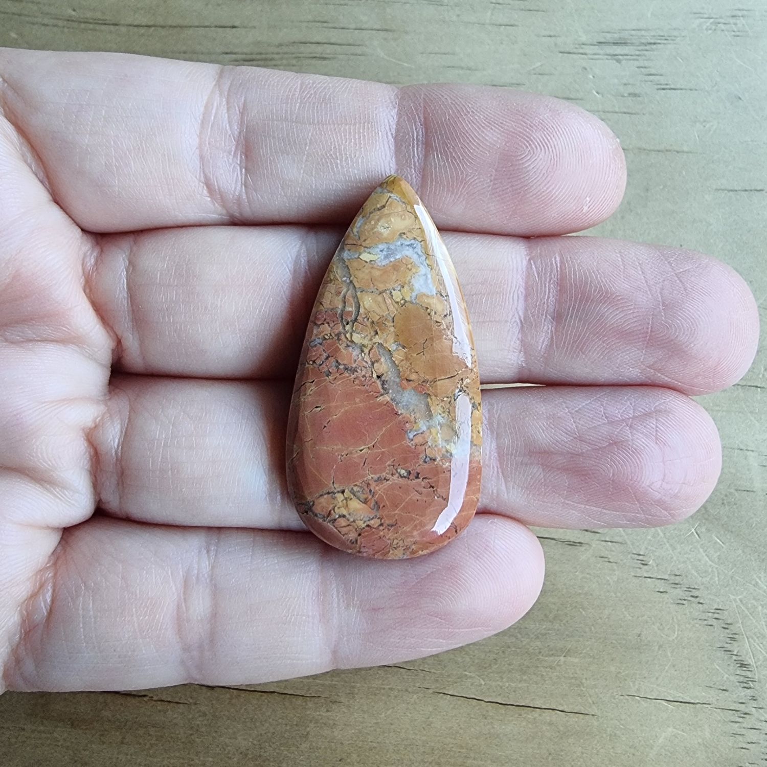 Malingano Jasper Cabochon / Pendant for jewelry making or diy craft projects 8.9gr