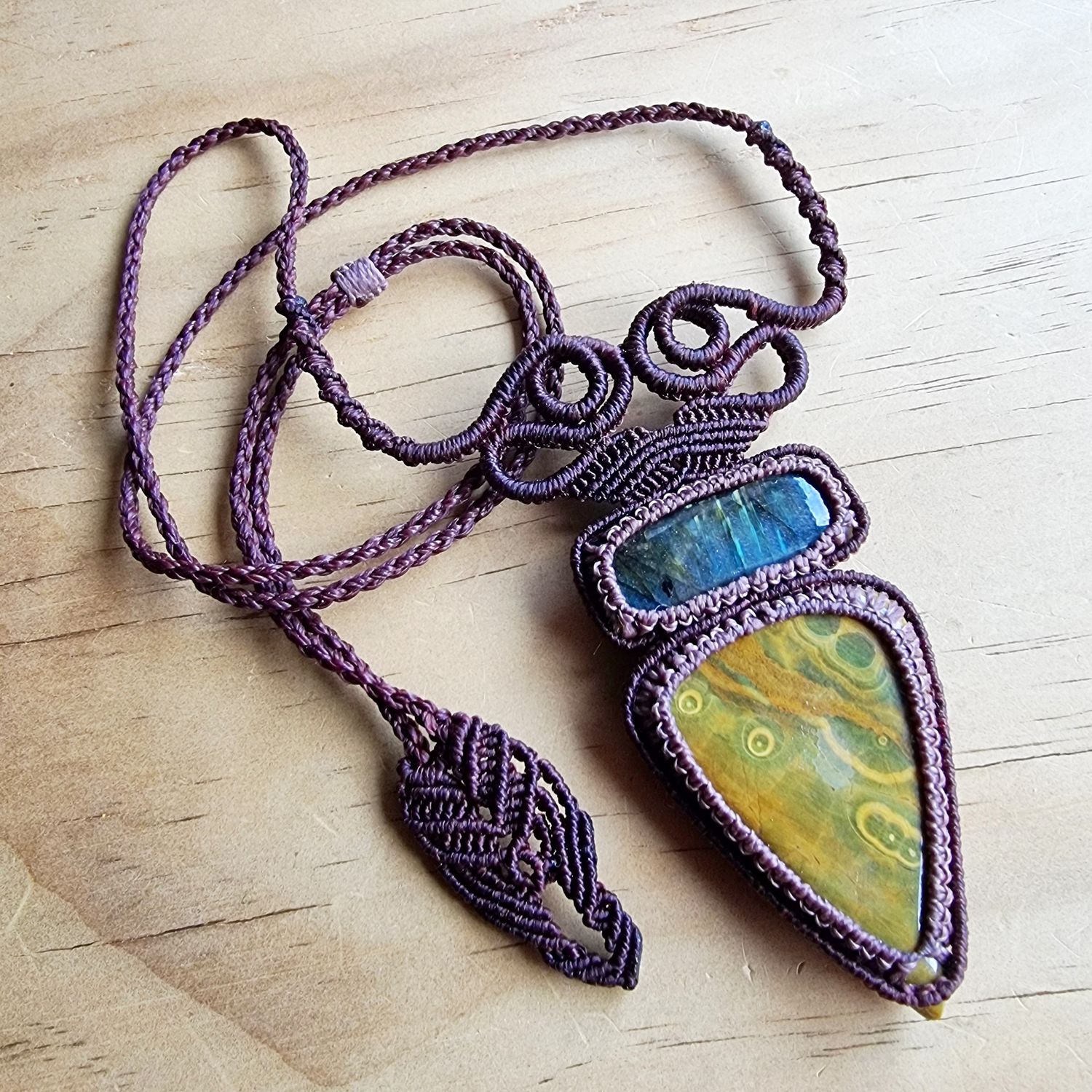 Labradorite &amp; Ocean Jasper Necklace | Ascension &amp; Protection