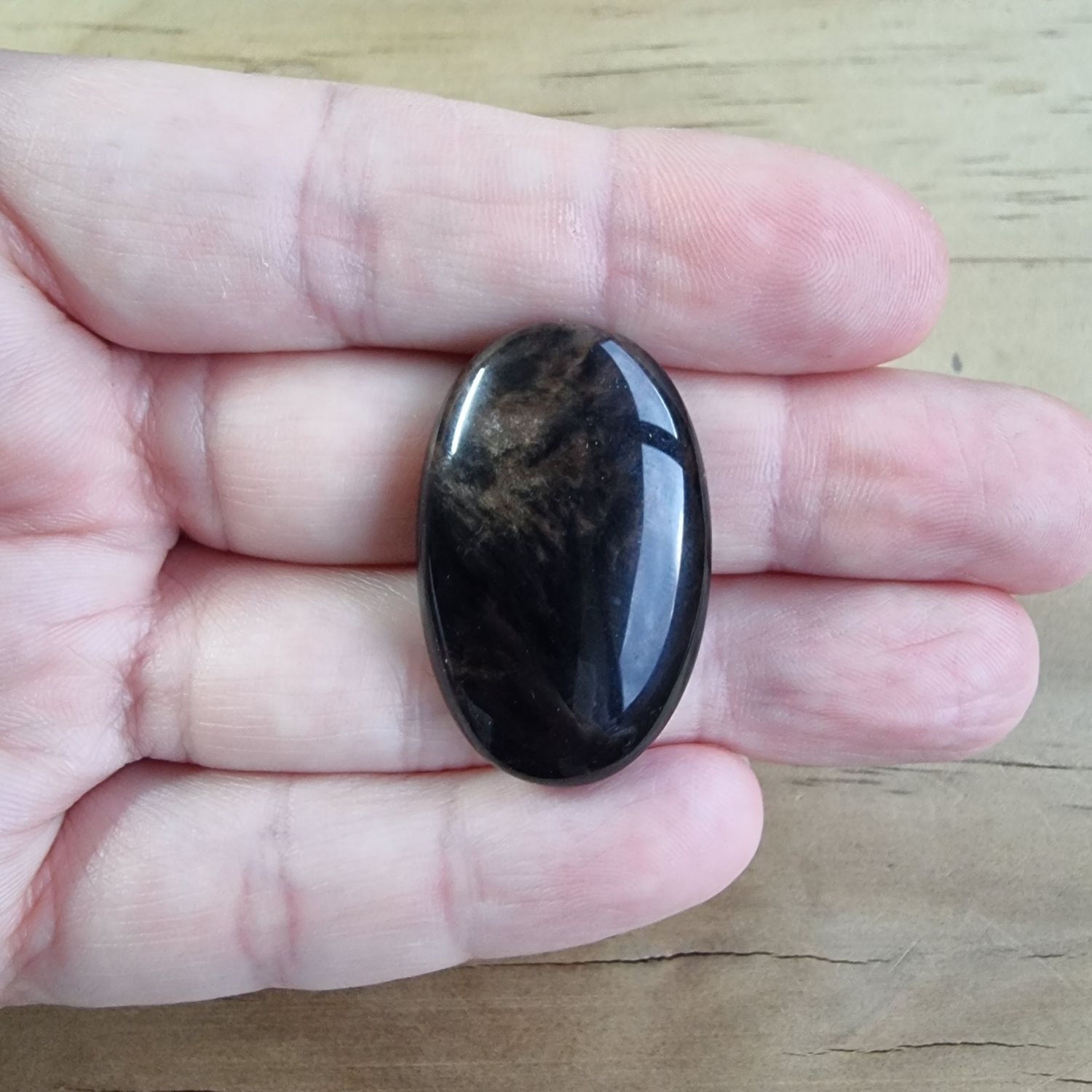Obsidian Cabochon / Pendant for jewelry making or diy craft projects 8.6gr