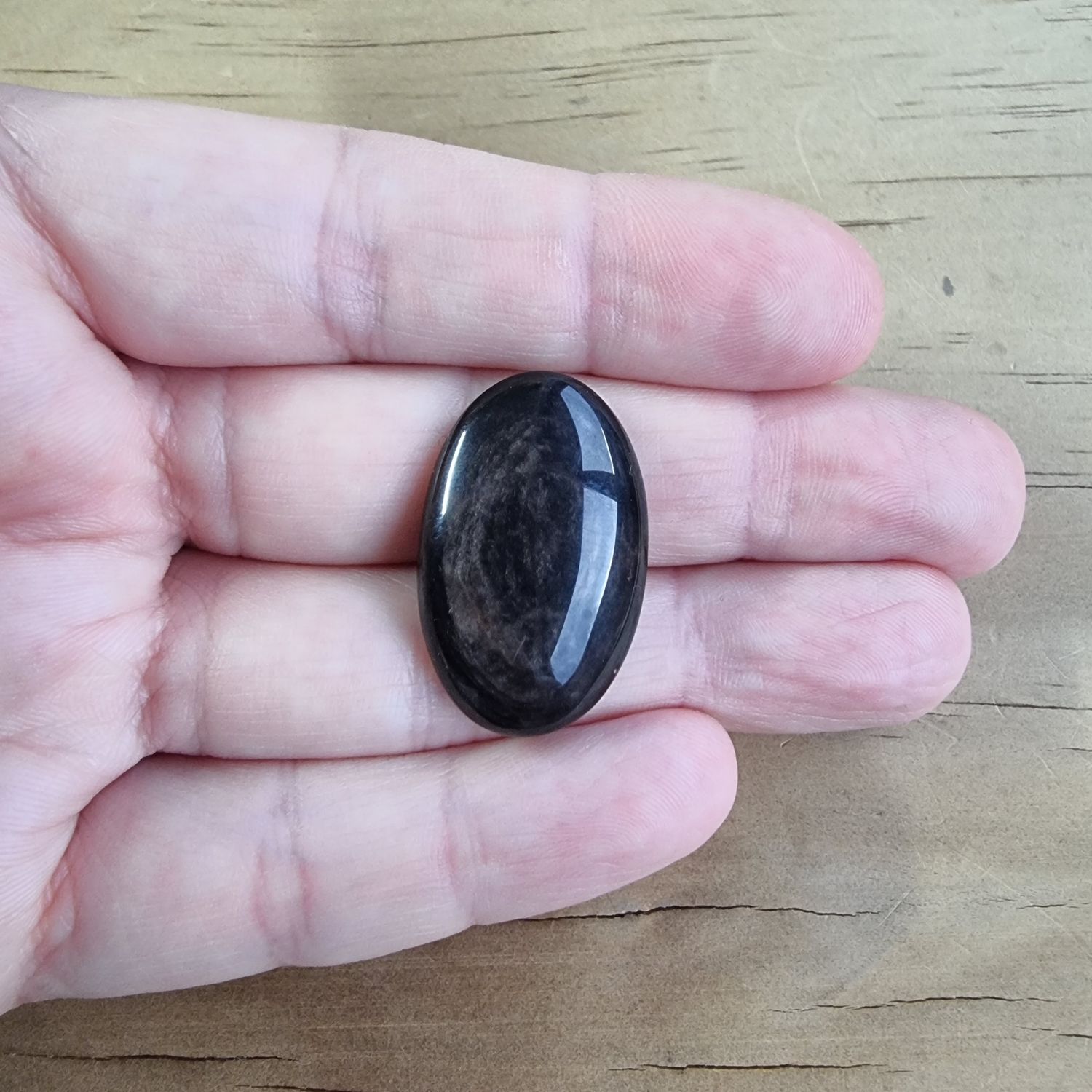 Obsidian Cabochon / Pendant for jewelry making or diy craft projects 5gr
