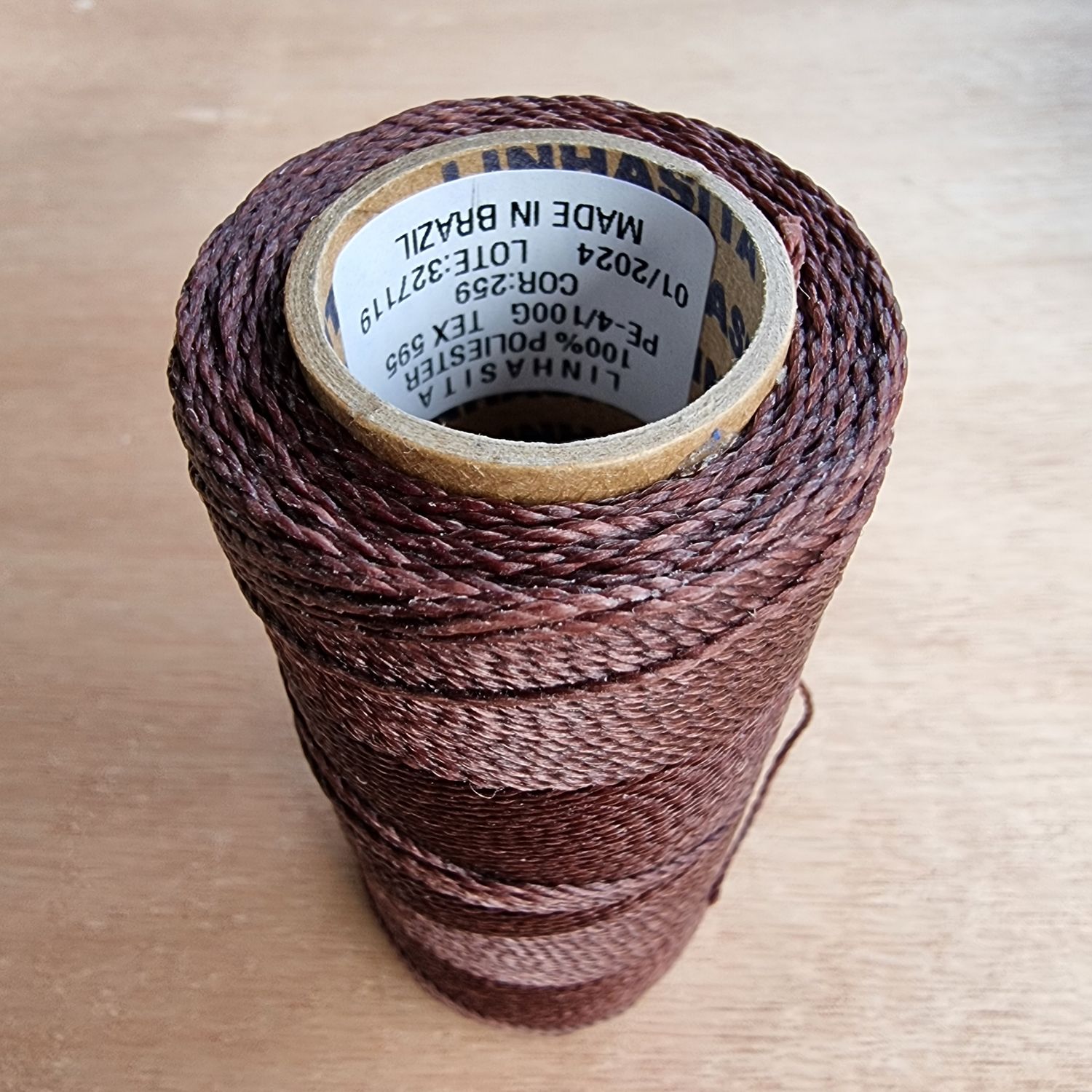 Cor #259 1mm Waxed Linhasita Thread 170m Spool