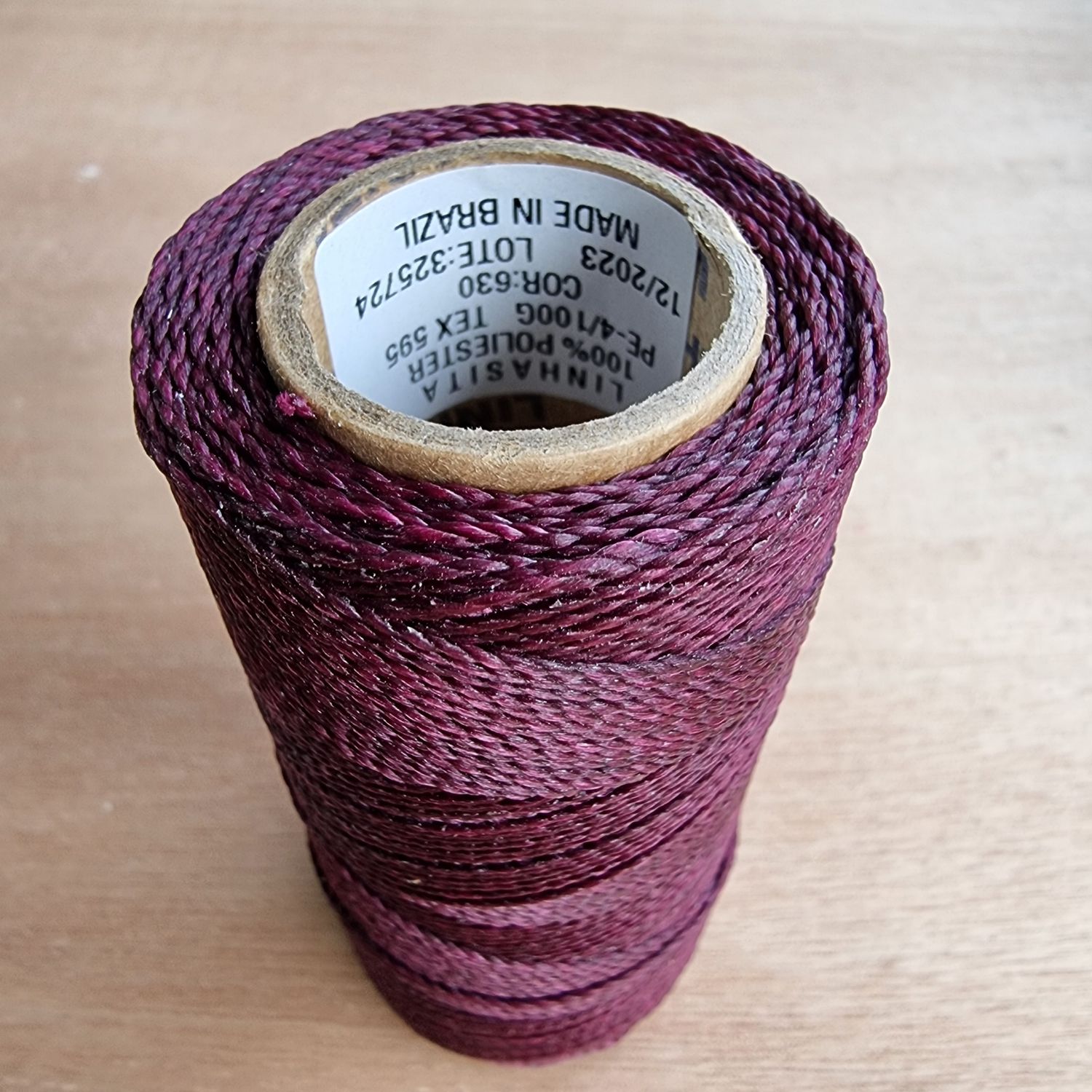 Cor #630 1mm Waxed Linhasita Thread 170m Spool