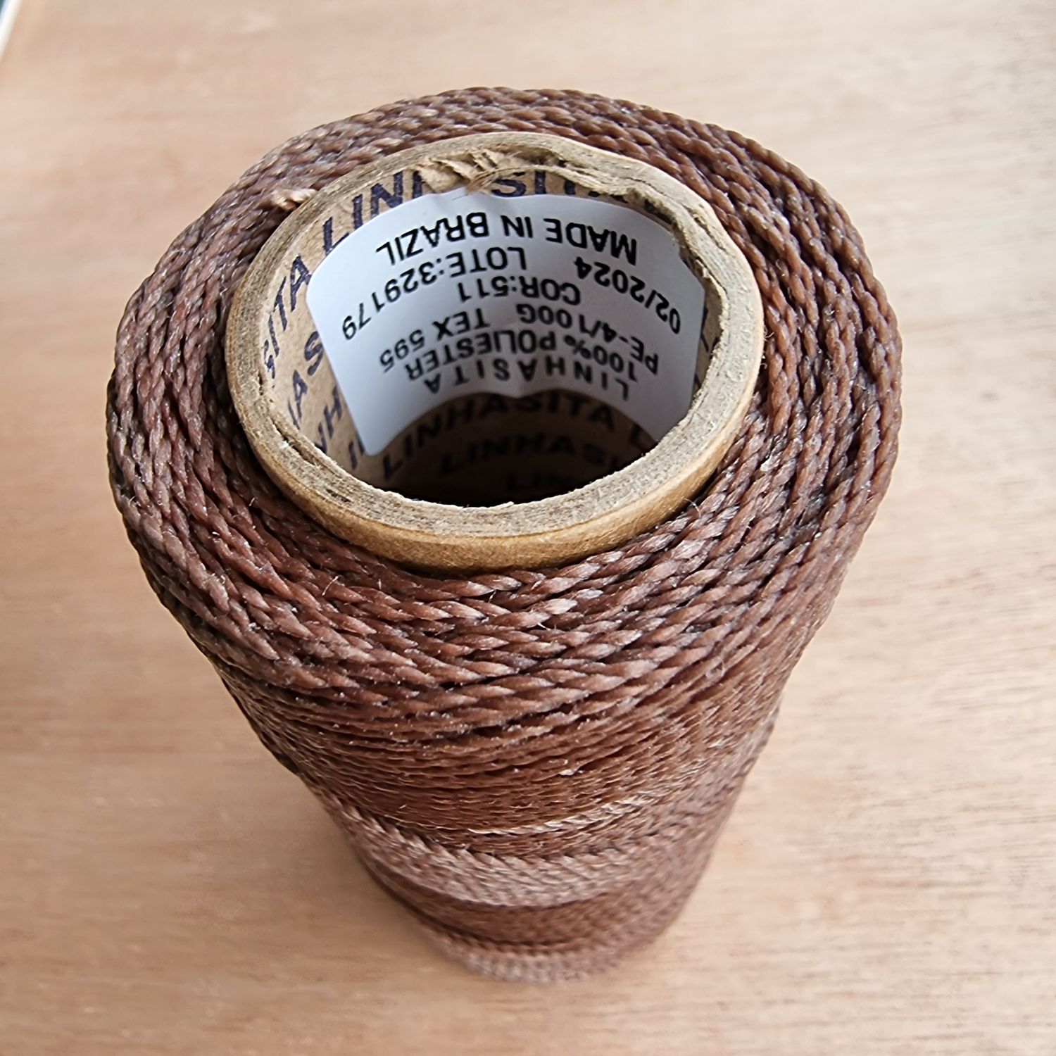 Cor #511 1mm Waxed Linhasita Thread 170m Spool