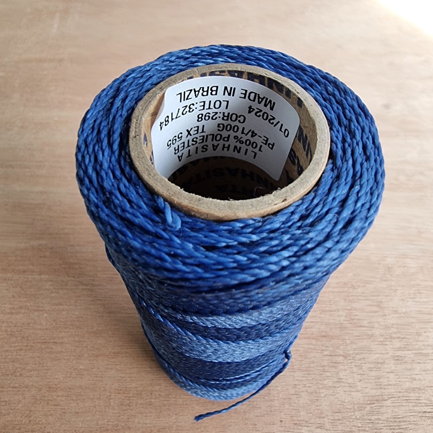 Cor #298 1mm Waxed Linhasita Thread 170m Spool