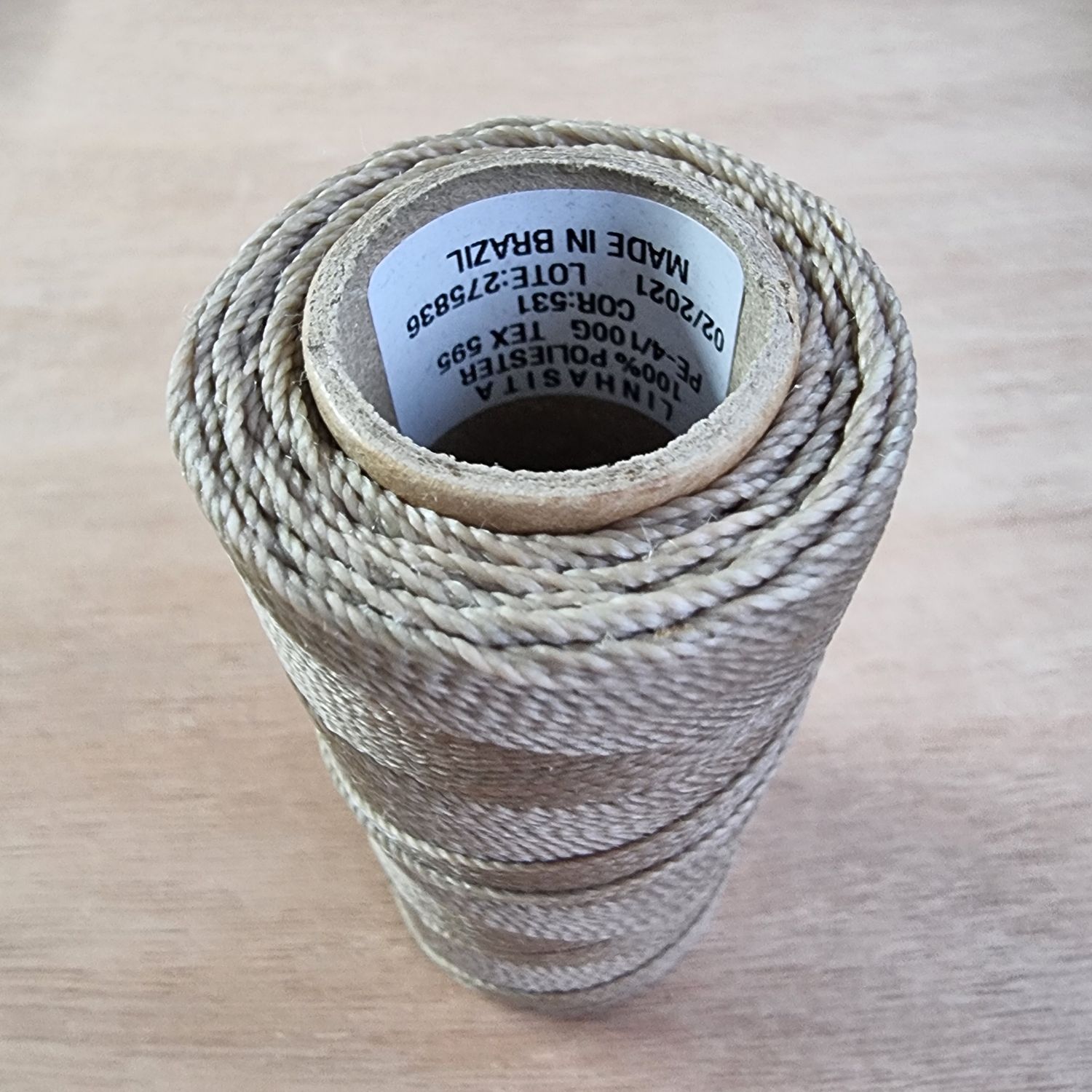 Cor #531 1mm Waxed Linhasita Thread 170m Spool