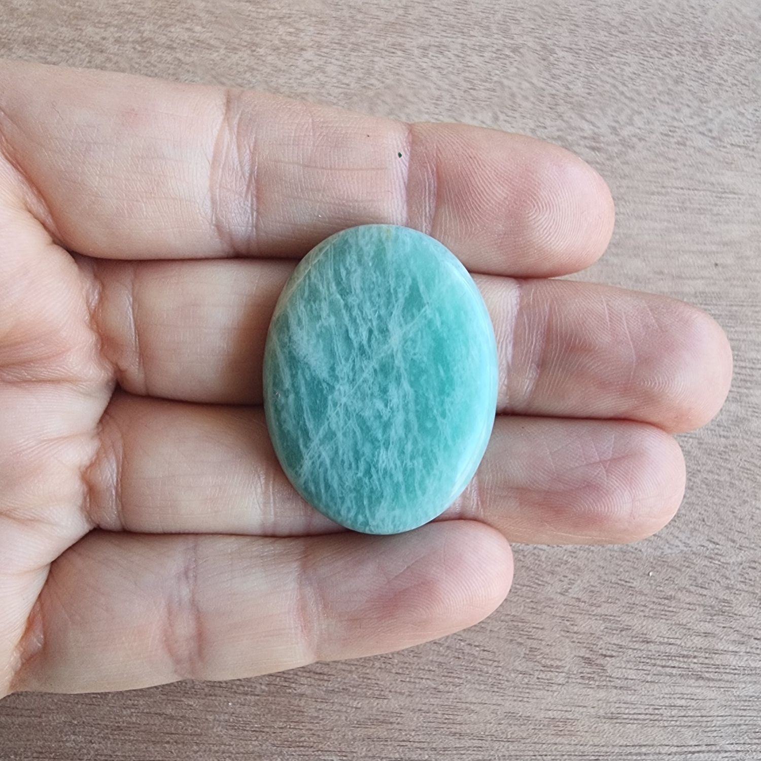 Amazonite Cabochon / Pendant for jewelry making or diy craft projects 13gr