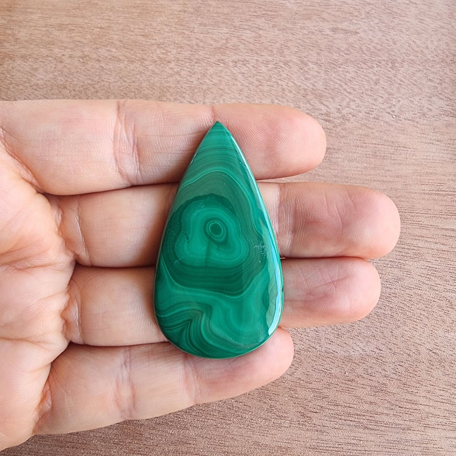 Malachite Cabochon / Pendant for jewelry making or diy craft projects 19.1gr
