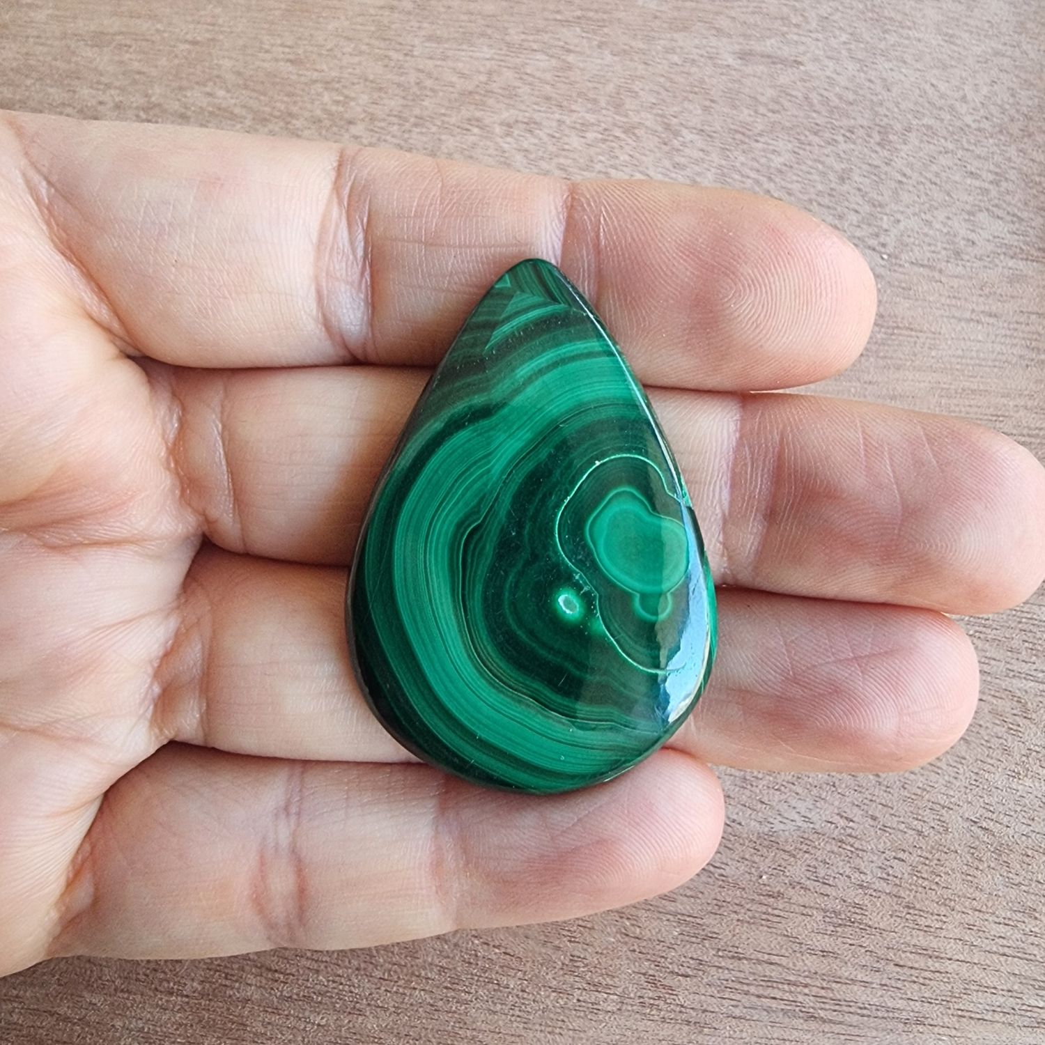 Malachite Cabochon / Pendant for jewelry making or diy craft projects 20gr