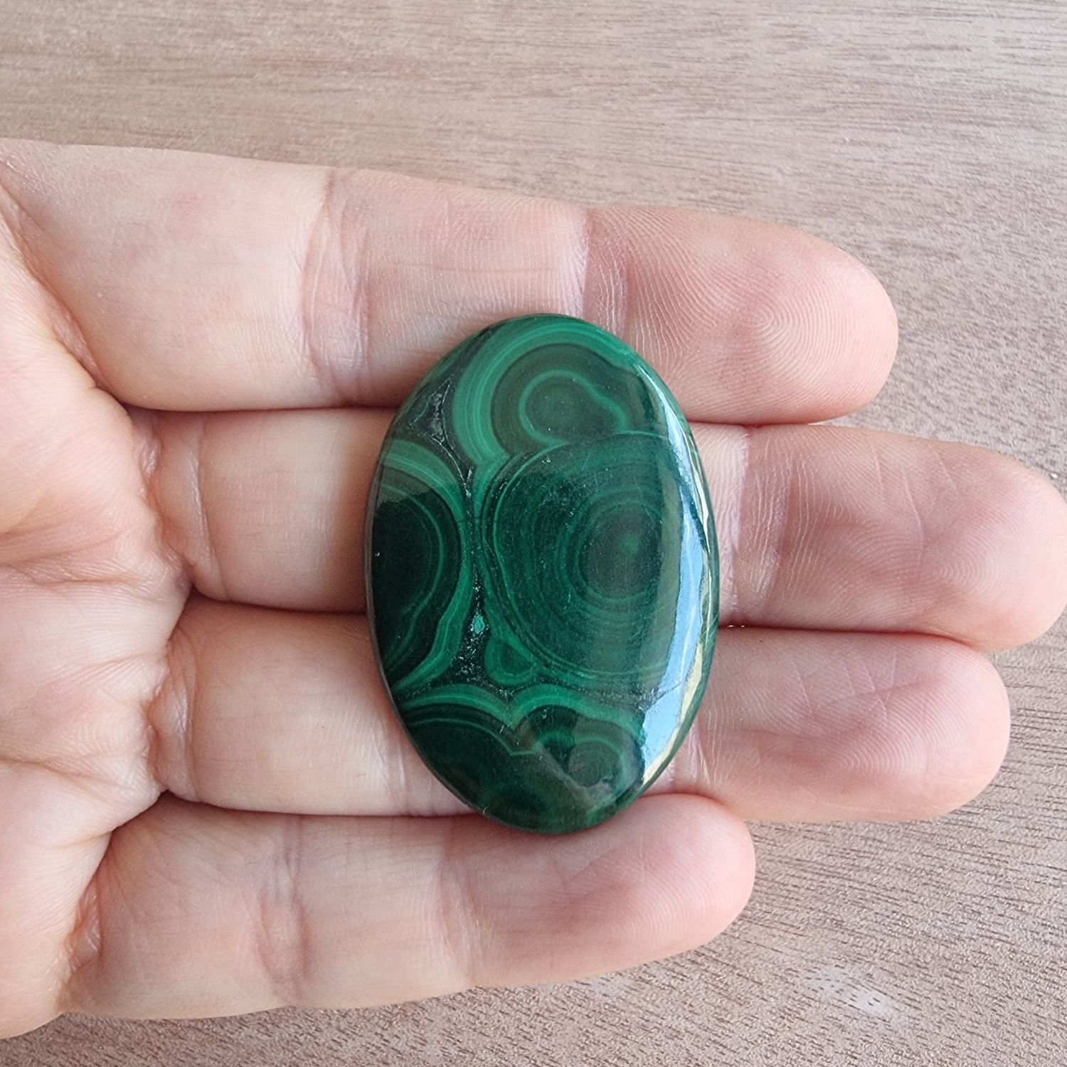 Malachite Cabochon / Pendant for jewelry making or diy craft projects 16.7gr