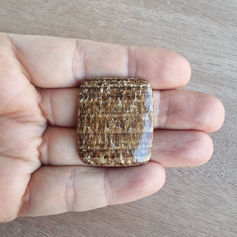 Brown Aragonite Cabochon / Pendant for jewelry making or diy craft projects 10.9gr