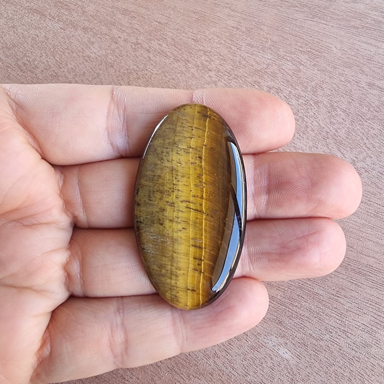Tiger Eye Cabochon / Pendant for jewelry making or diy craft projects 16.2gr