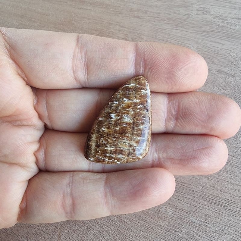 Brown Aragonite Cabochon / Pendant for jewelry making or diy craft projects 7.5gr