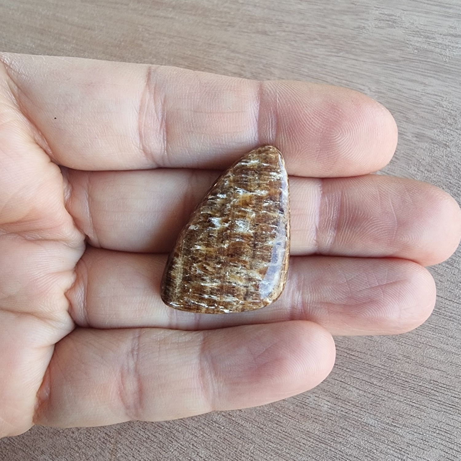 Brown Aragonite Cabochon / Pendant for jewelry making or diy craft projects 7.5gr