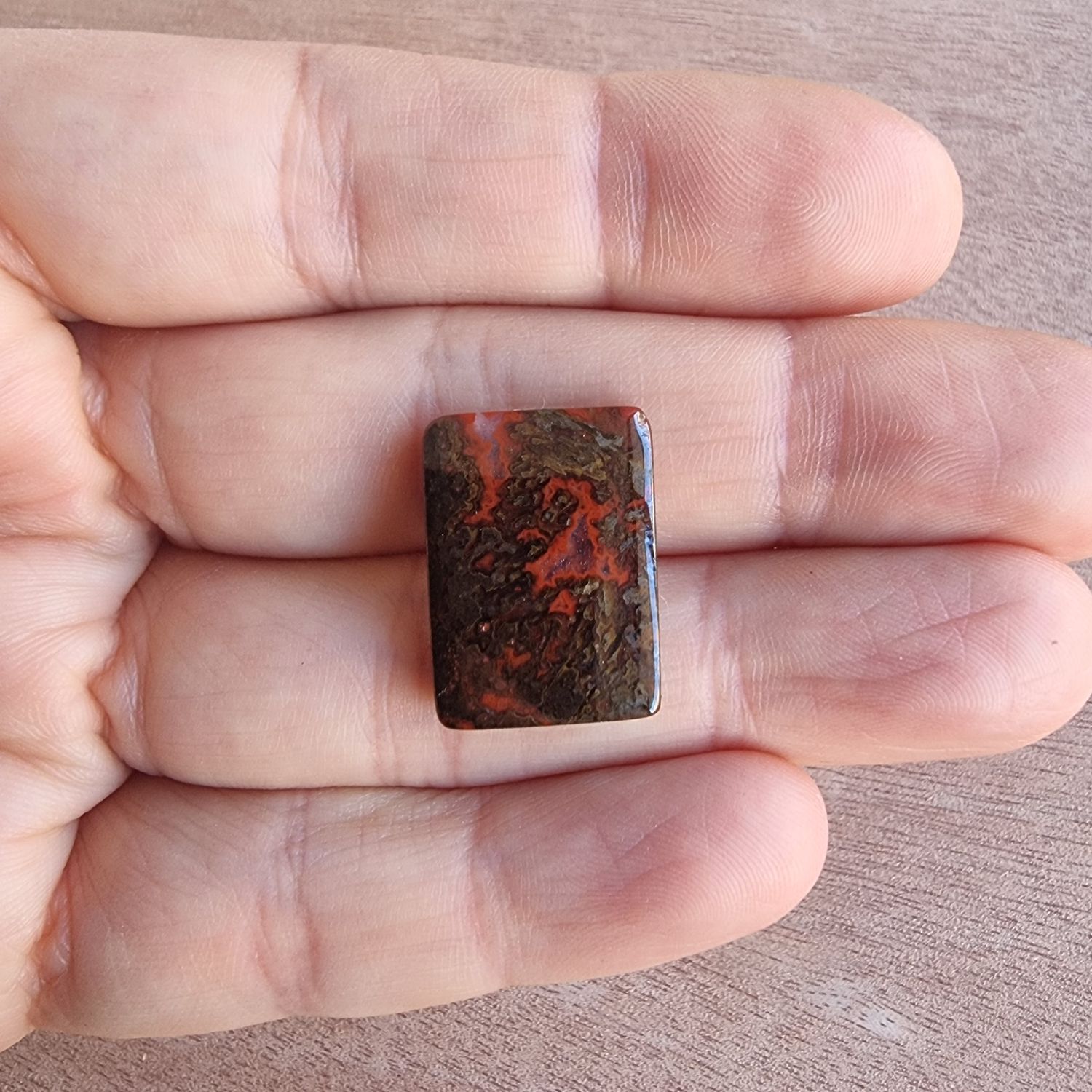 Morrocan Seam Agate Cabochon / Pendant for jewelry making or diy craft projects 3.7gr