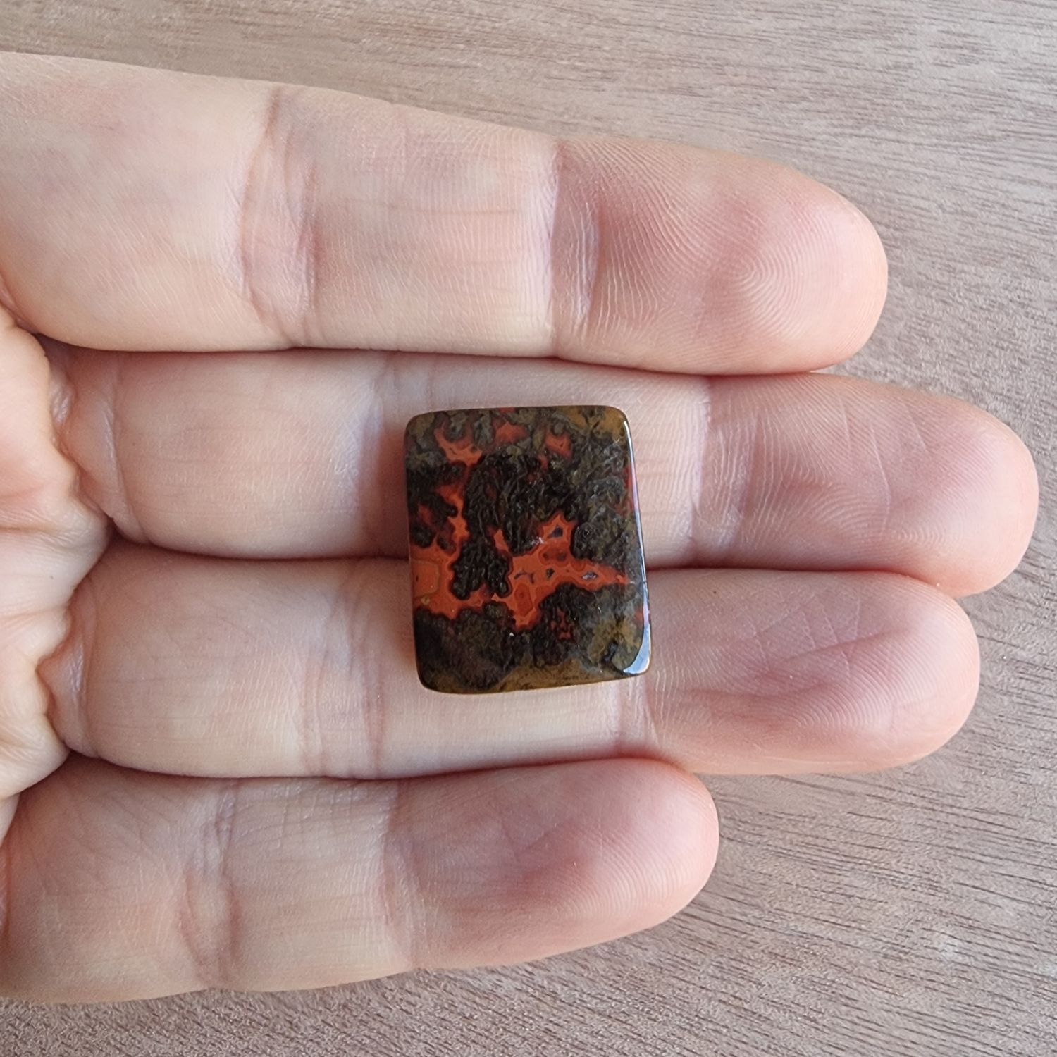 Morrocan Seam Agate Cabochon / Pendant for jewelry making or diy craft projects 2.7gr