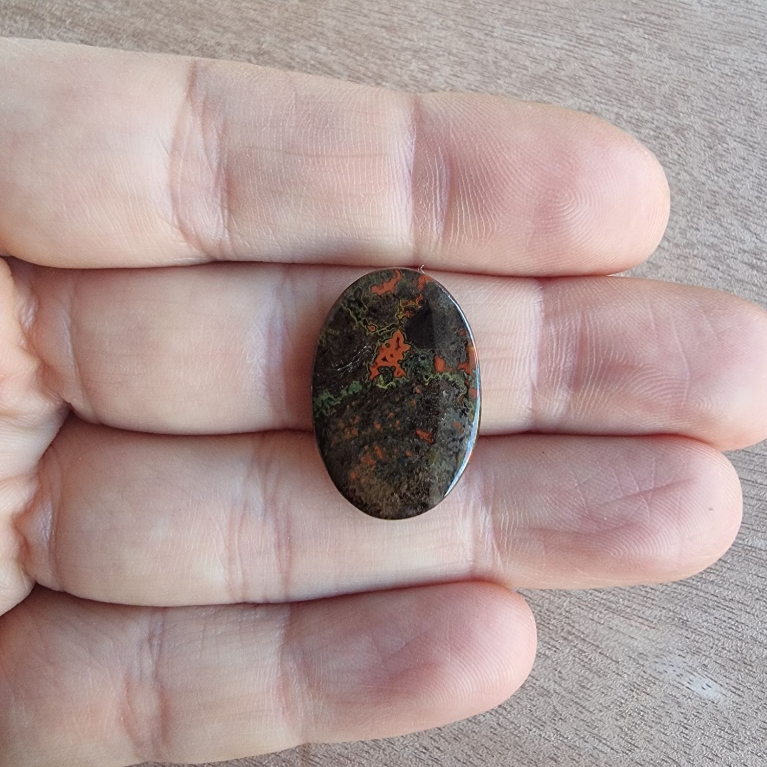 Morrocan Seam Agate Cabochon / Pendant for jewelry making or diy craft projects 3.4gr
