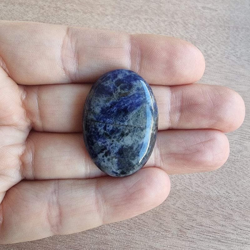 Sodalite Cabochon / Pendant for jewelry making or diy craft projects 11.8gr