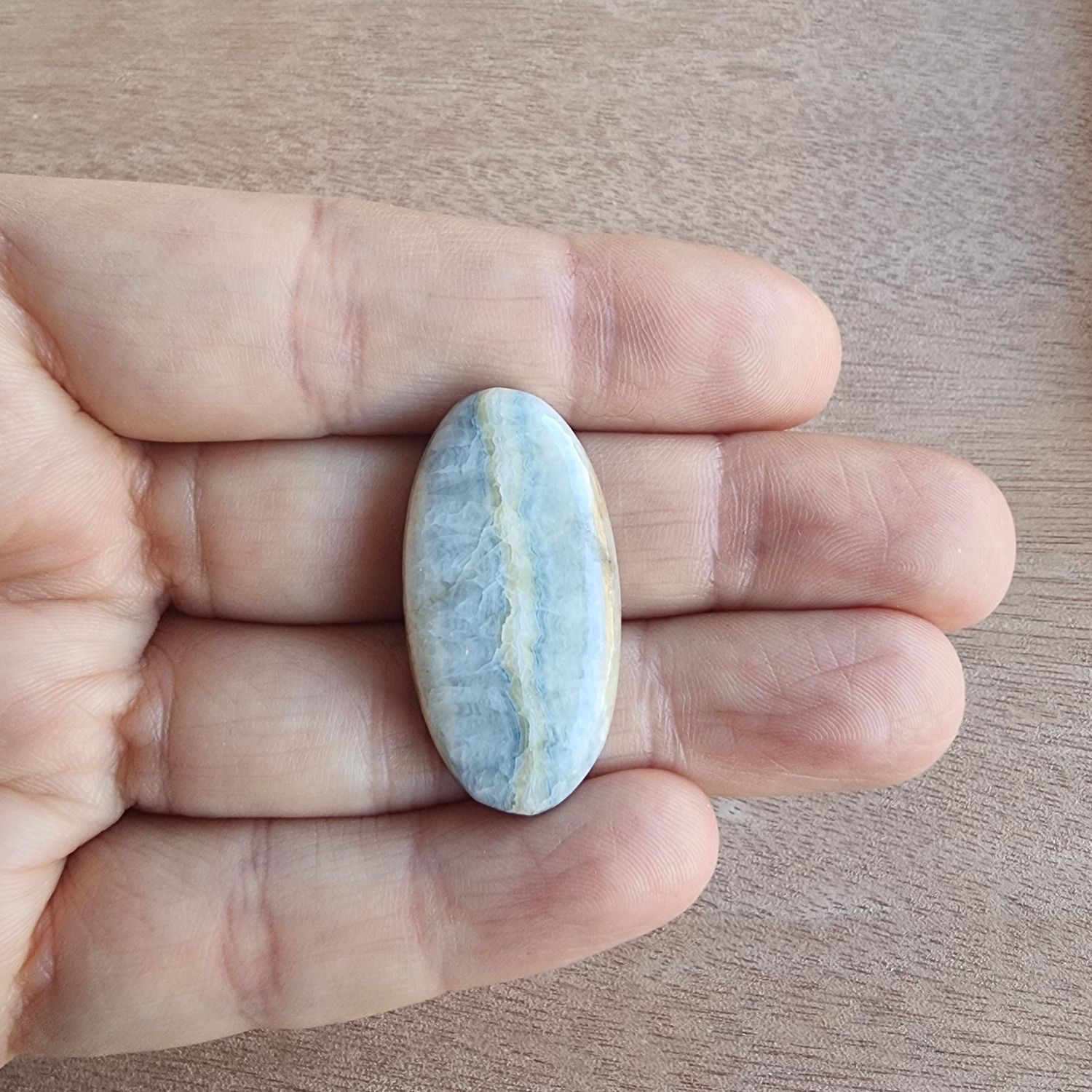 Blue Rhodocrosite Cabochon / Pendant for jewelry making or diy craft projects 7.5gr