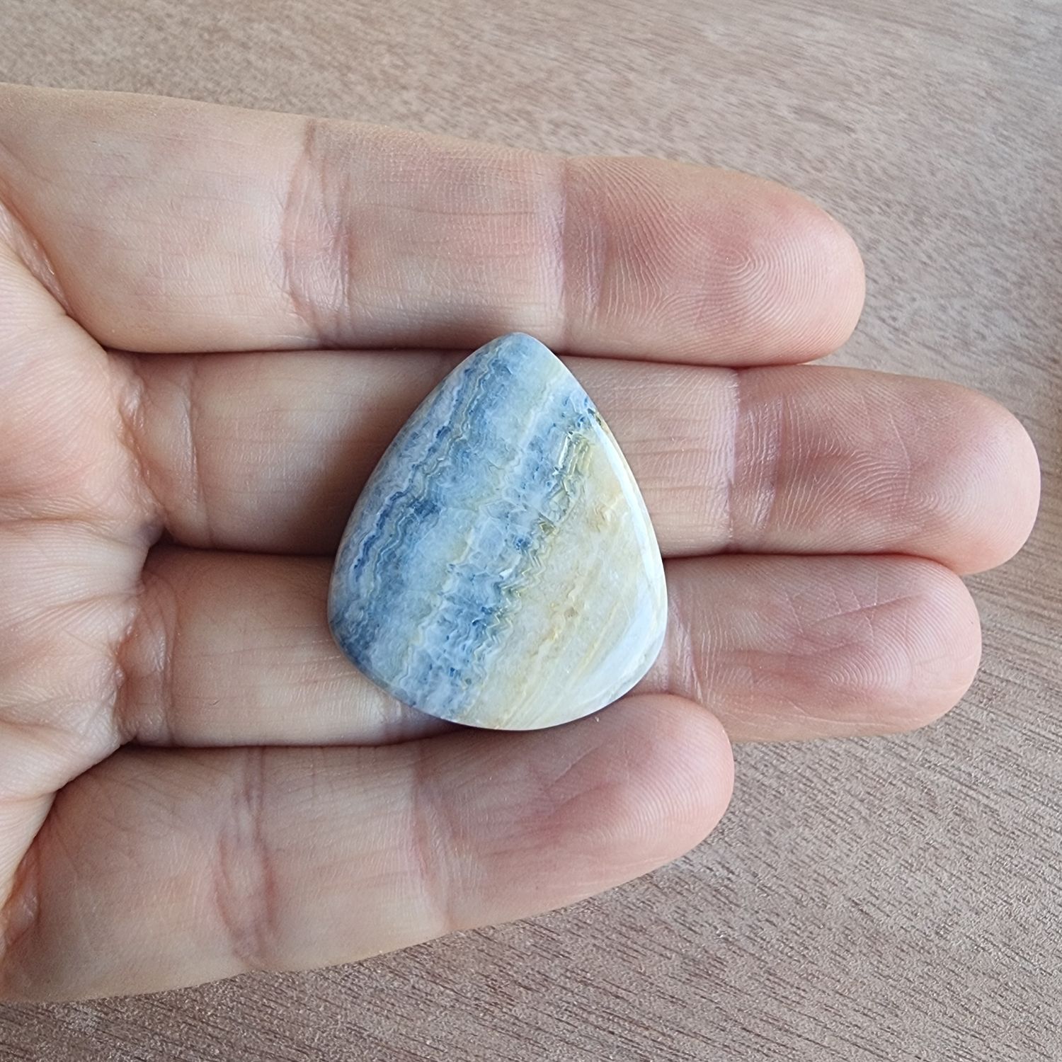 Blue Rhodocrosite Cabochon / Pendant for jewelry making or diy craft projects 10.6gr
