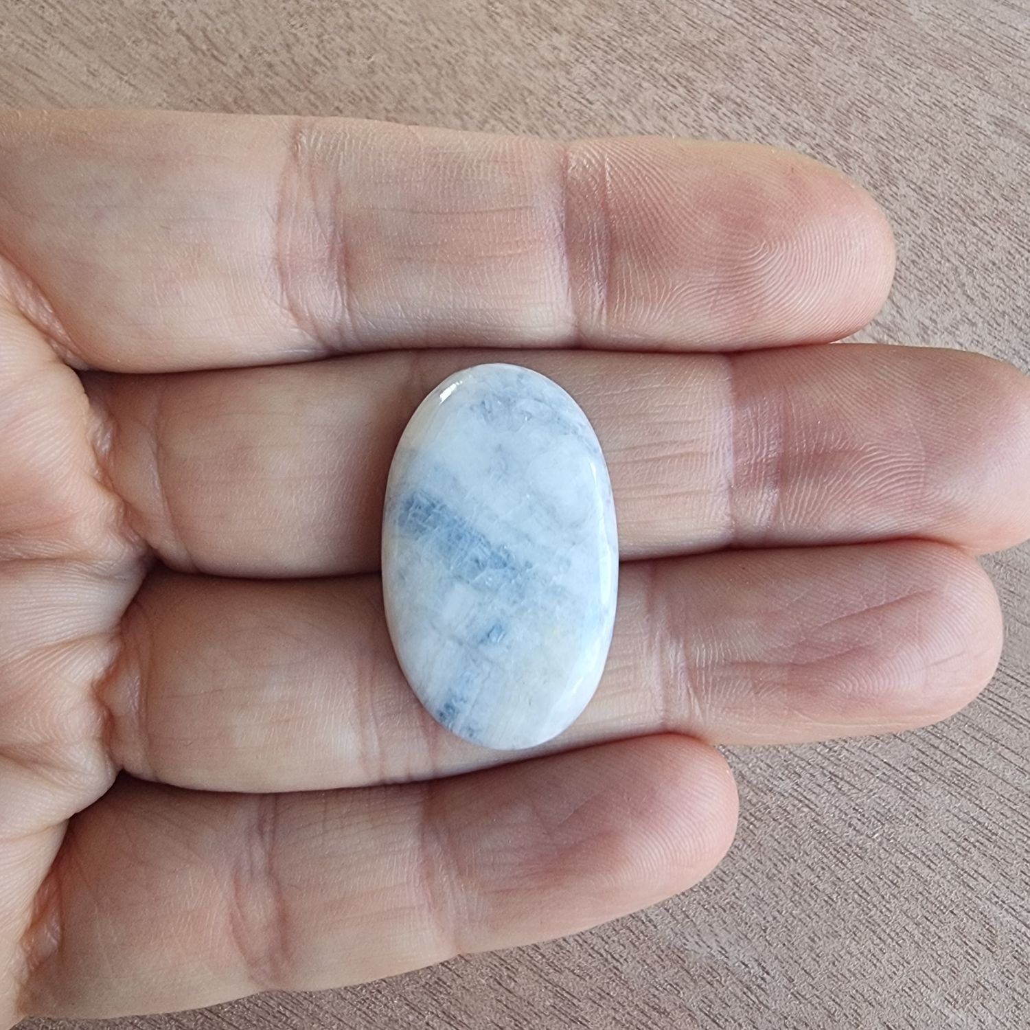 Blue Rhodocrosite Cabochon / Pendant for jewelry making or diy craft projects 5.5gr