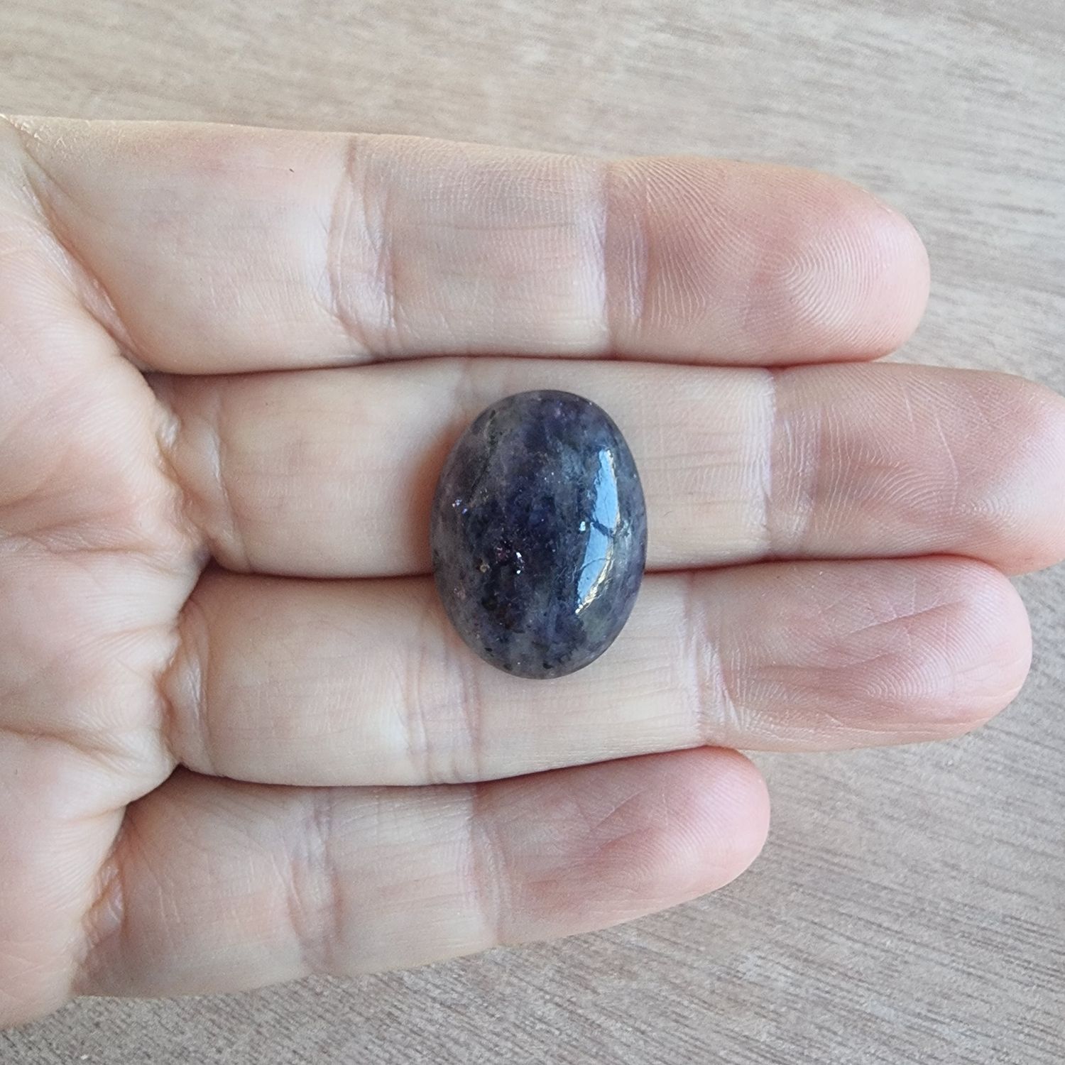 Iolite Cabochon / Pendant for jewelry making or diy craft projects 4.6gr