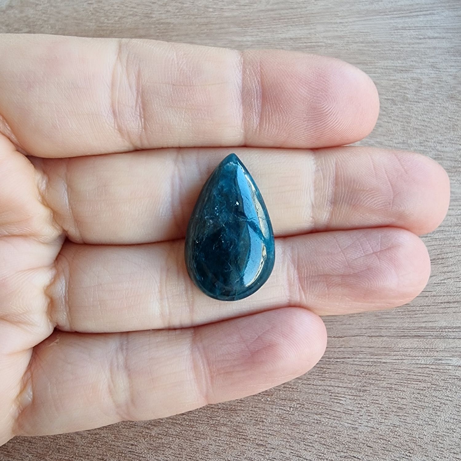 Blue Apatite Cabochon / Pendant for jewelry making or diy craft projects 4.9gr