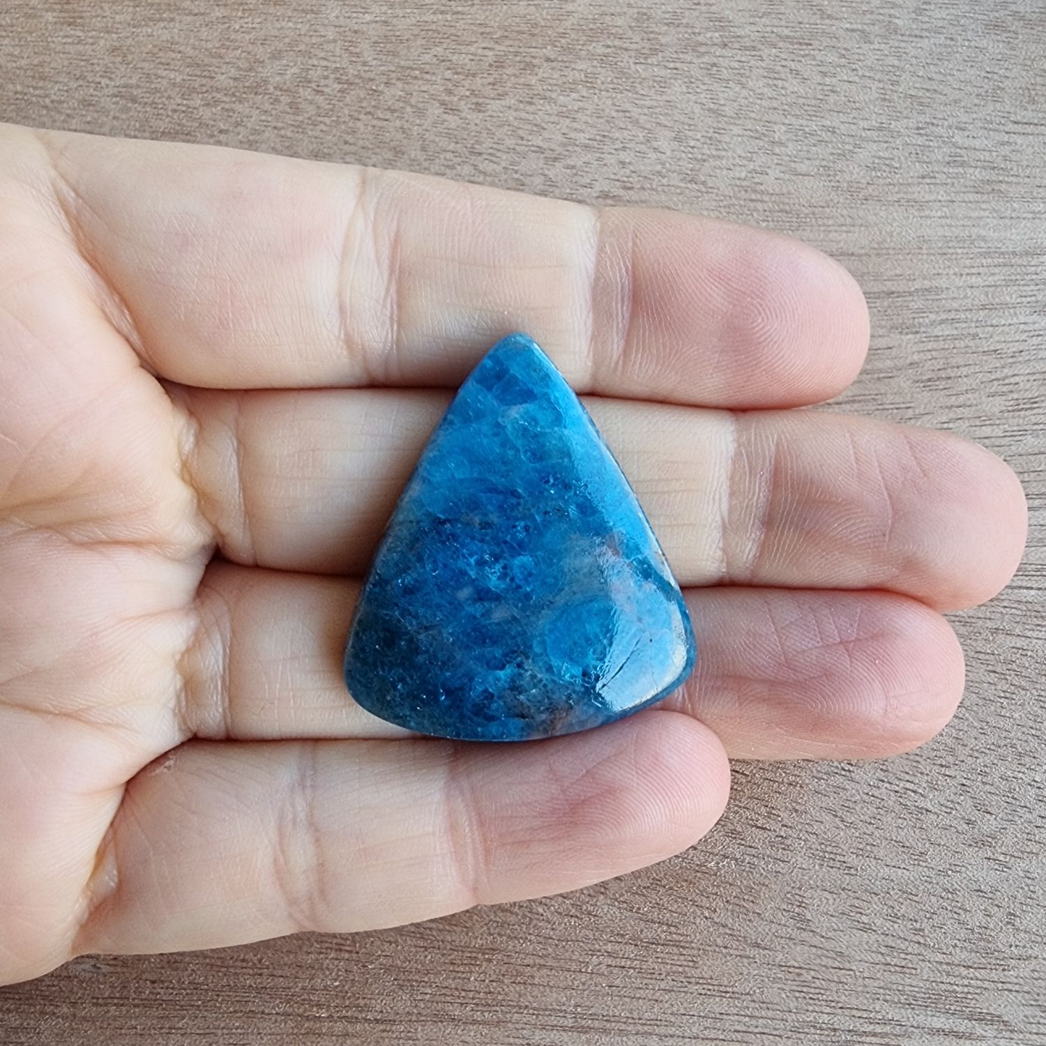 Blue Apatite Cabochon / Pendant for jewelry making or diy craft projects 13gr