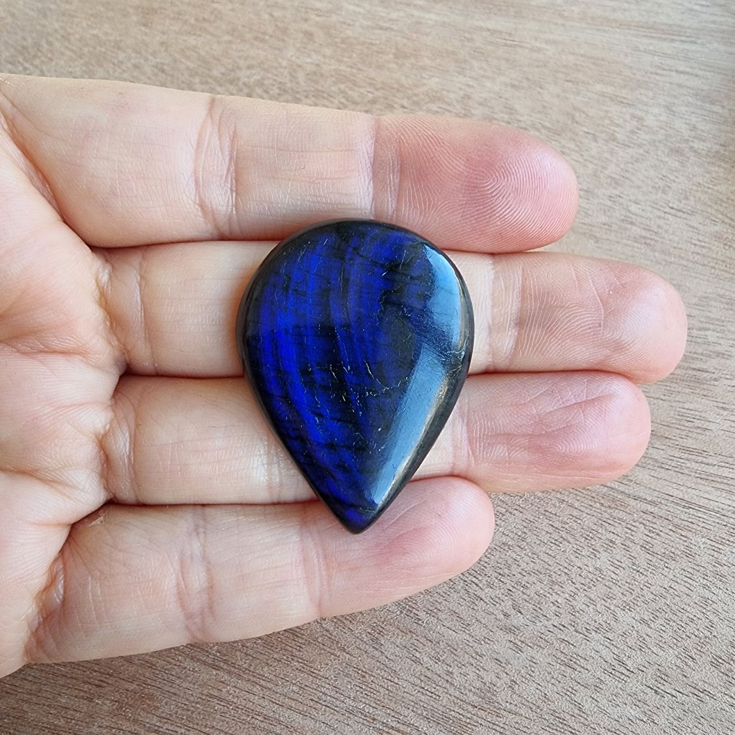 Blue Labradorite Cabochon / Pendant for jewelry making or diy craft projects 12.6gr