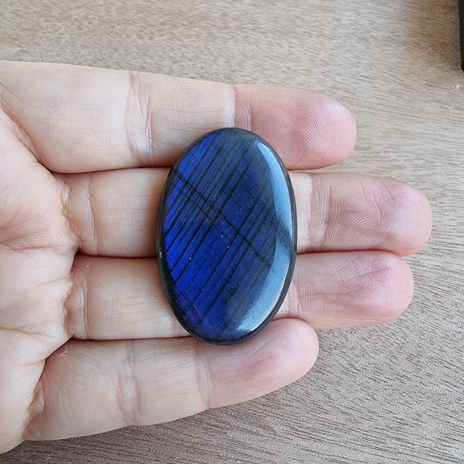 Blue Labradorite Cabochon / Pendant for jewelry making or diy craft projects 17.4gr