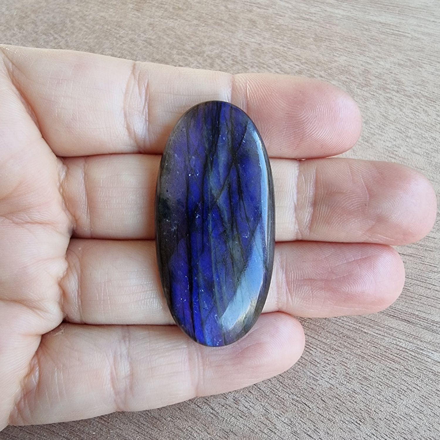 Blue Labradorite Cabochon / Pendant for jewelry making or diy craft projects 15gr